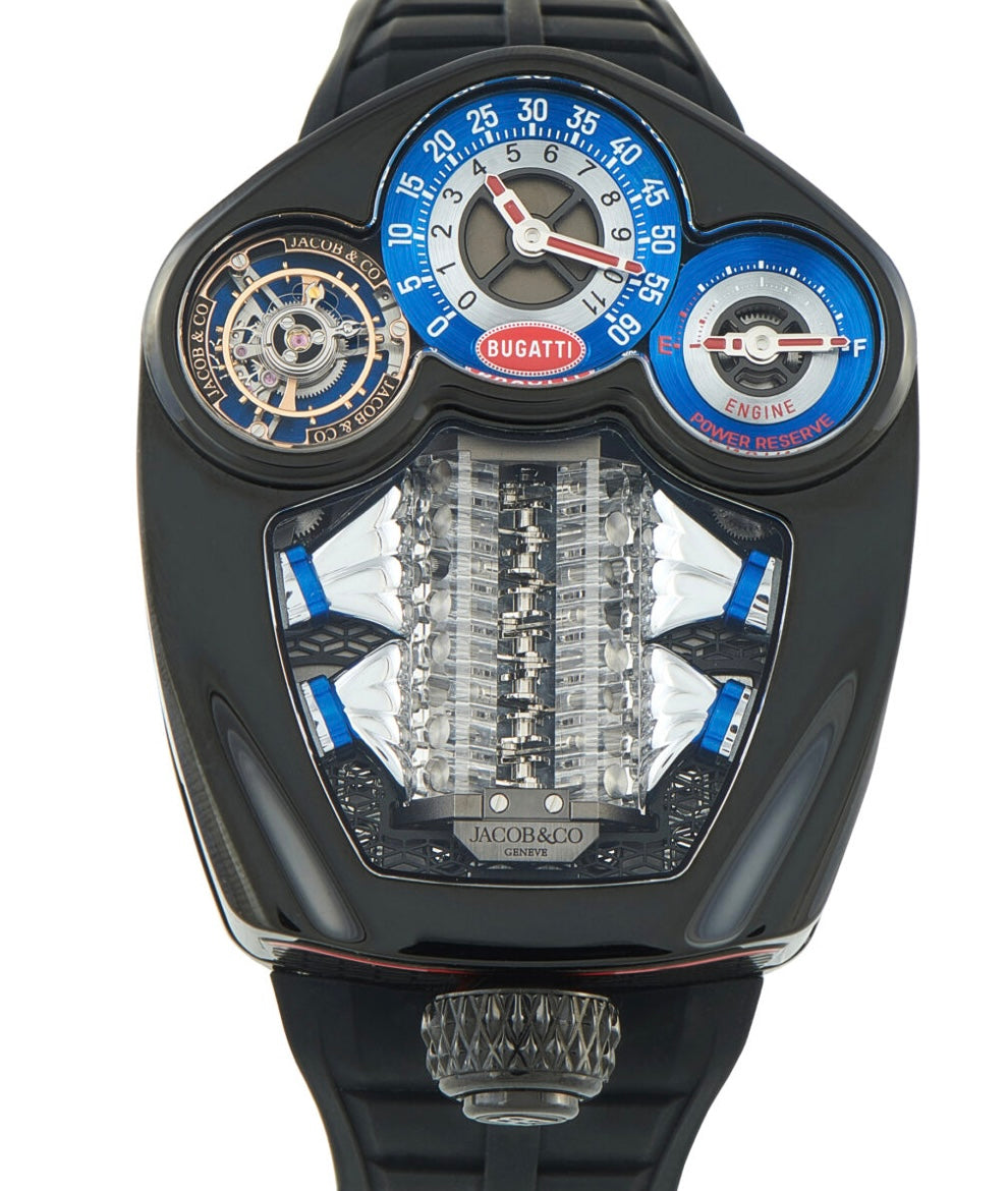JACOB & CO
Jacob & Co Bugatti Tourbillon Black Titanium Watch BU300.21.AA.AA.BBRUA